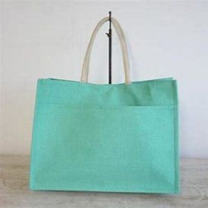 The Royal Standard Aruba Blue Jute Pocket Tote